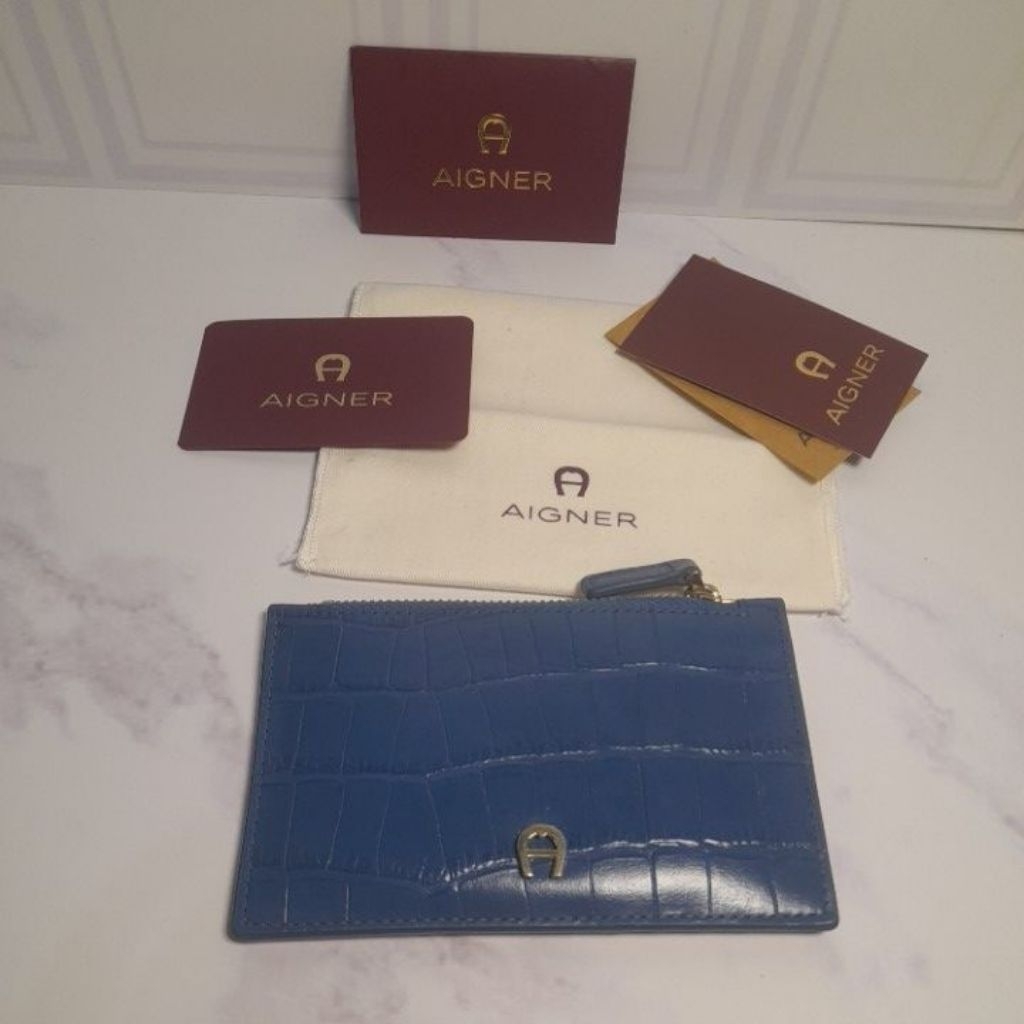 Preloved Aigner Card Case Original