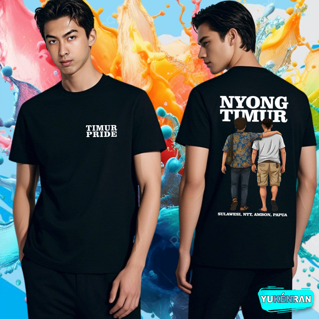 KAOS DISTRO STREETWEAR CULT NYONG TIMUR TIMUR PRIDE DESIGN SIMPLE CASUAL COTTON COMBAD