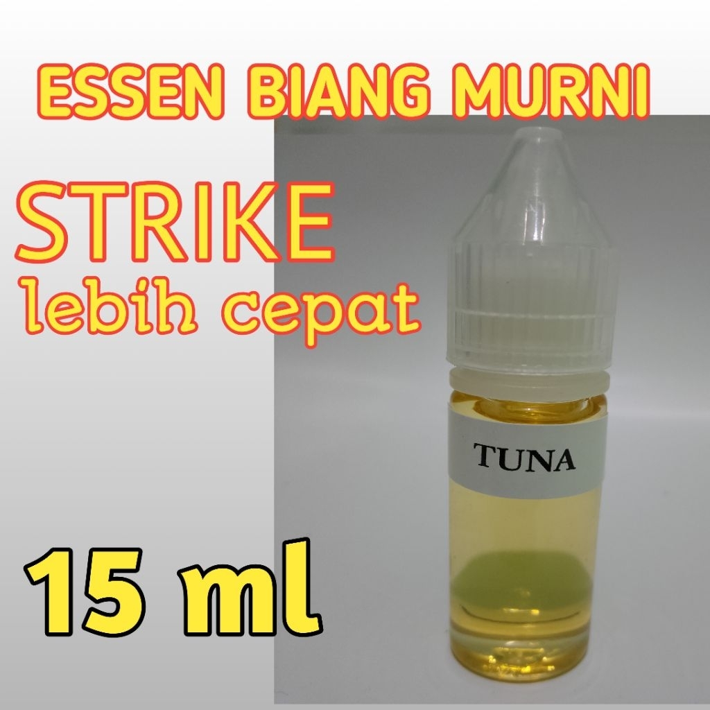 Essen Biang Murni asli 100% Aroma Tuna Ukuran 15 ml Umpan Pancing Ampuh Ikan Mas Nila Lele Bawal Nil