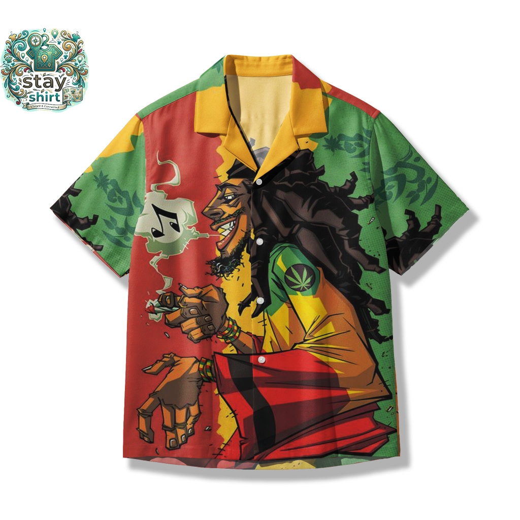 Stay Shirt - Kemeja Reggae Legend Rasta Roots Music Retro Shirt STY155