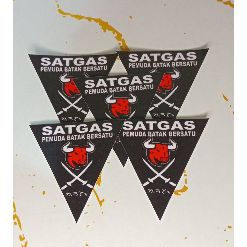 (Paket 5pcs)Stiker Satgas Pemuda Batak Bersatu/Stiker PBB Satgas Batak Bersatu