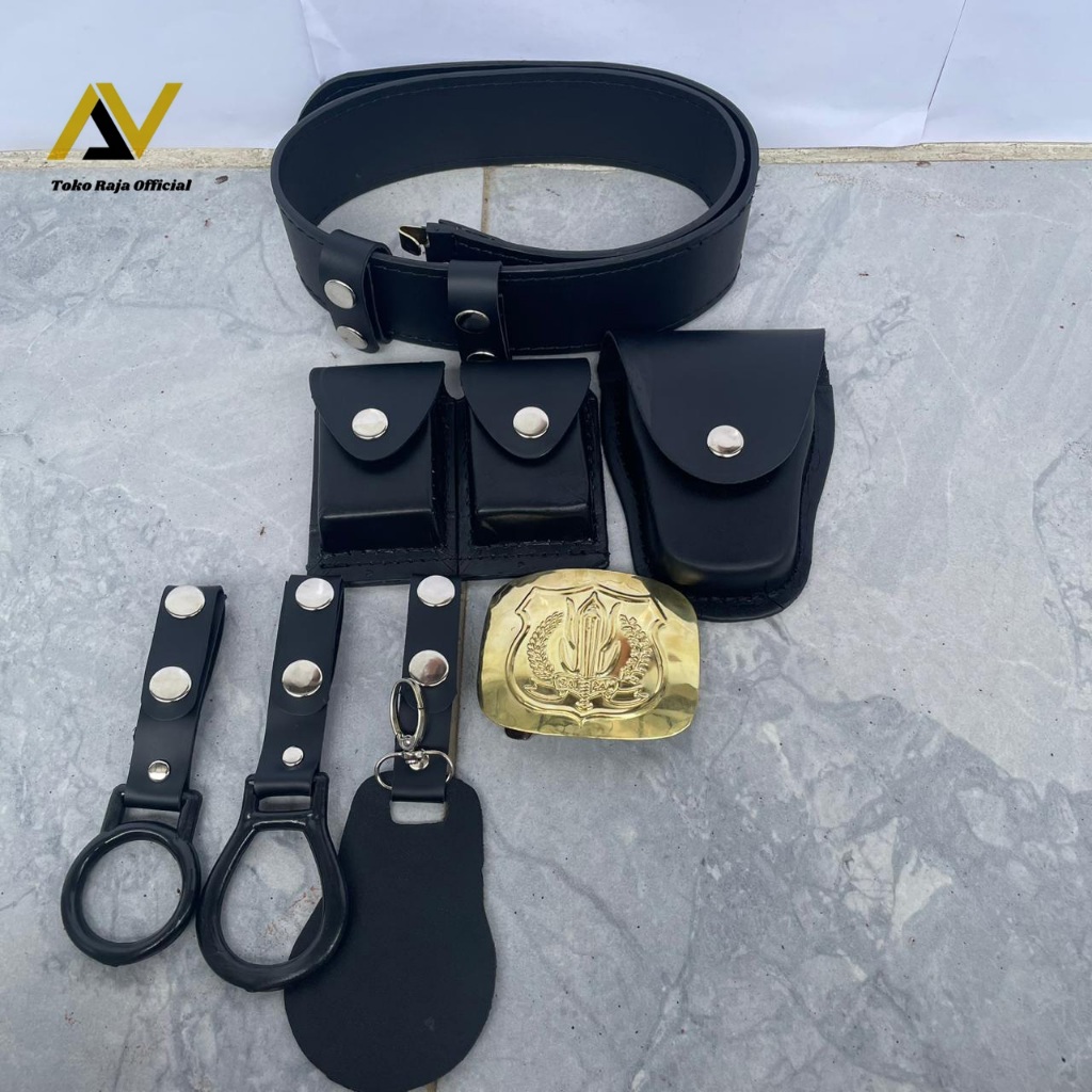 kopel sabuk satpam full set bangkol lengkap 1 set