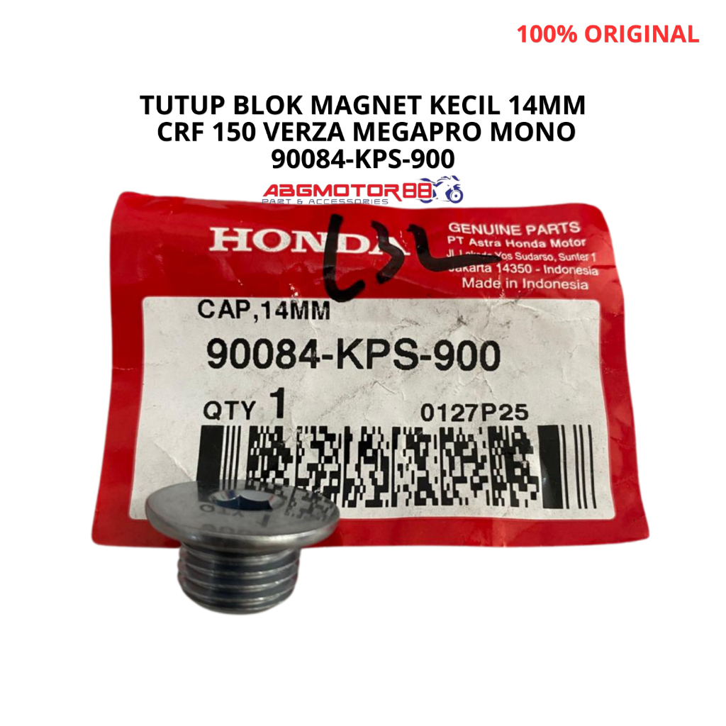TUTUP BLOK MAGNET KECIL 14MM CRF 150 VERZA MEGAPRO MONO 90084-KPS-900