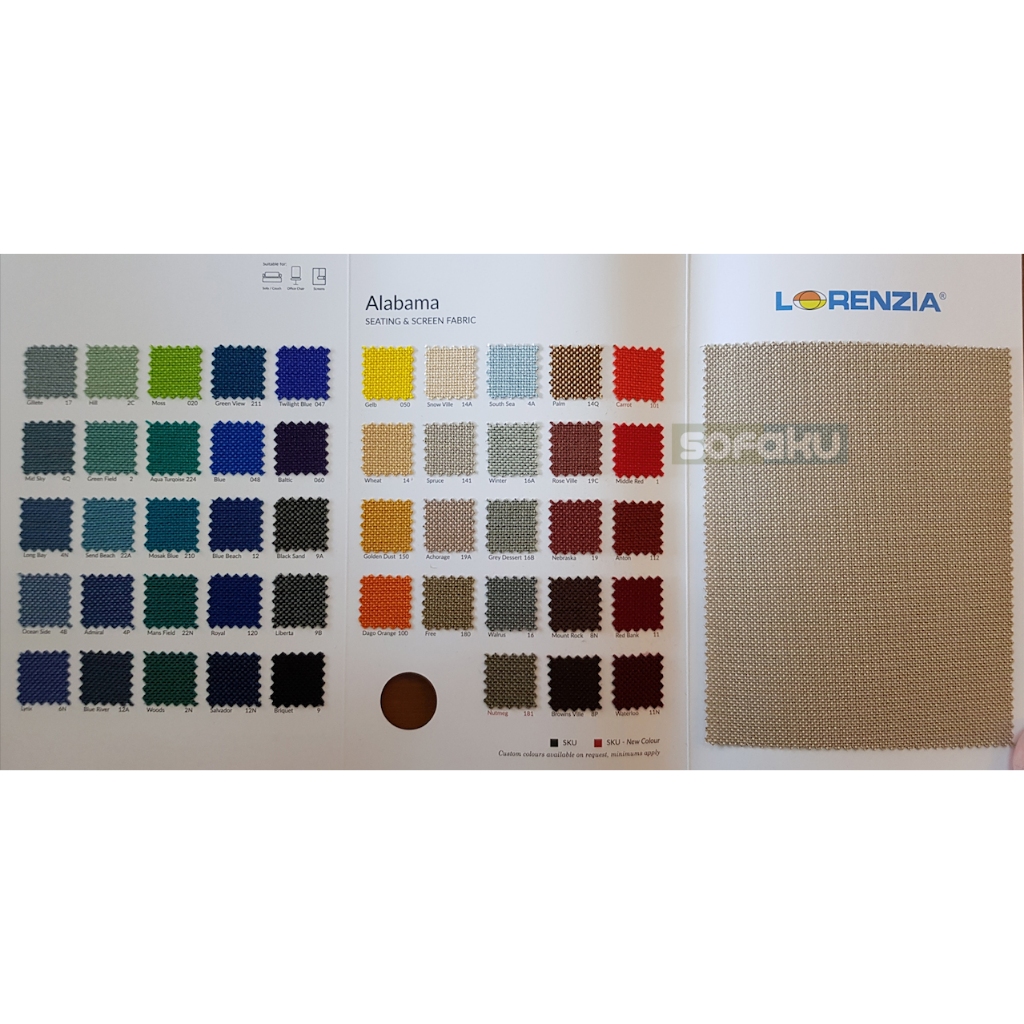 SOFAKU : ATEJA Lorenzia Alabama Kain Ateja Lorenzia Pelapis Sofa Kain Kursi Jok Kain Office Kantor B