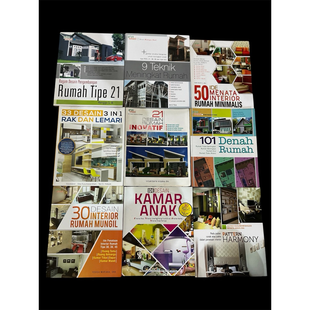 [ PROMO BUKU MURAH ORIGINAL ] BUKU DESAIN RUMAH / ARSITEKTUR / DESAIN INTERIOR
