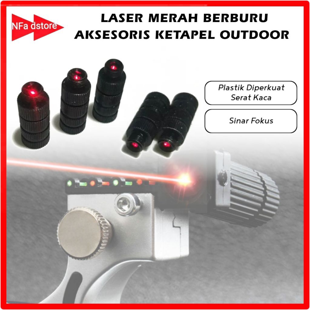Laser Berburu Ketapel Hitam Dengan Laser Merah