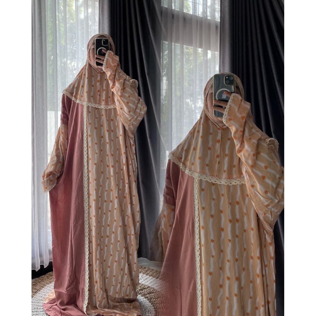 *MUKENAH TERUSAN NAMIRA AL-ADAWIYAH COLLECTION Mukenah terusan motif rayon premium mukenah bahan ray