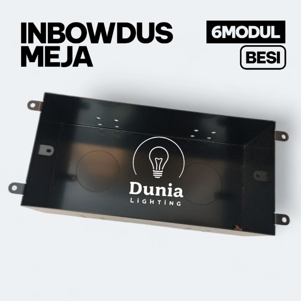 INBOWDUS STOPKONTAK MEJA 6MODUL BESI / INBO DUS IB TABKE SOCKET STOP KONTAK 6 MODUL