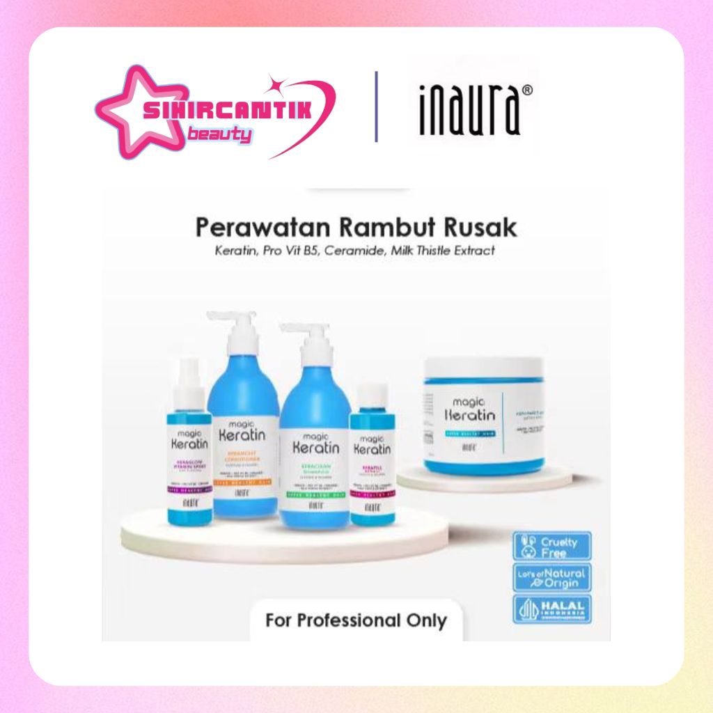 Magic Keratin Series perawatan rambut kering dan rusak treatment keratin