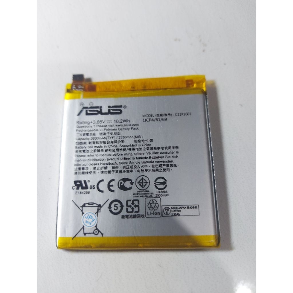 BATRE BATERAI ASUS ZENFONE 3 C11P1601 ORIGINAL Baterai Original ASUS Zenfone 3 5.2 inchi Z017D Z017D