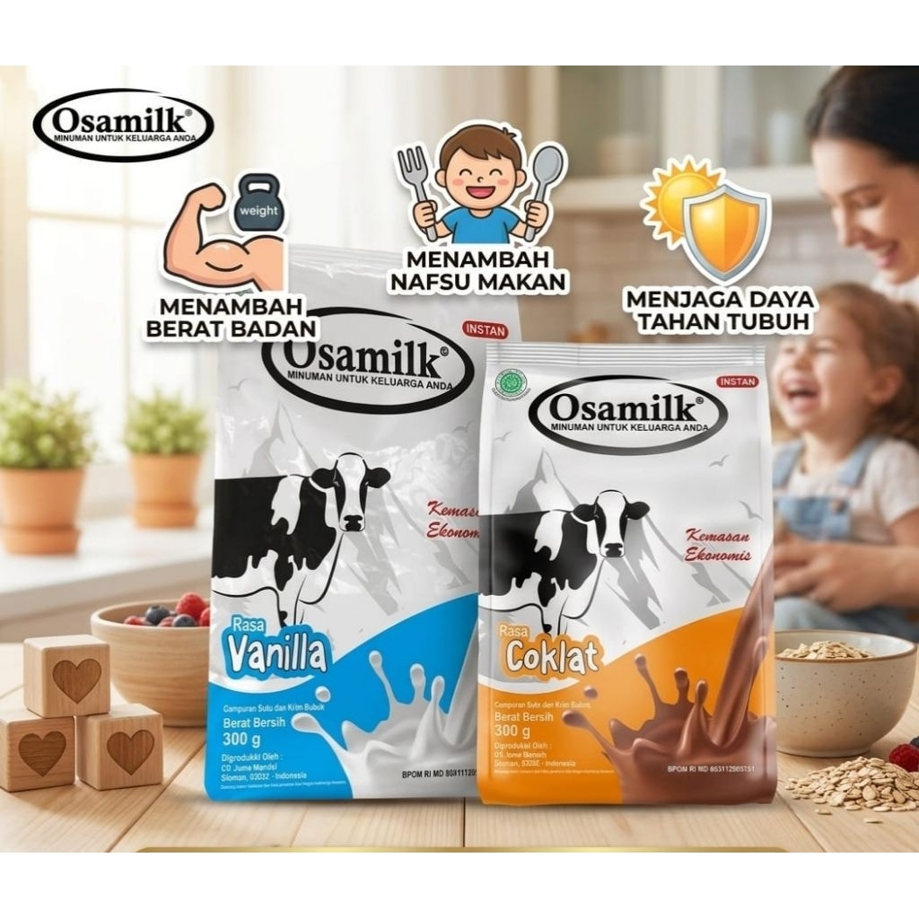 (TERLARIS) SUSU OSAMILK 300gram – SUSU PENGGEMUK BADAN – OSAMILK – SUSU GEMUK OSAMILK – SUSU GEMUK –