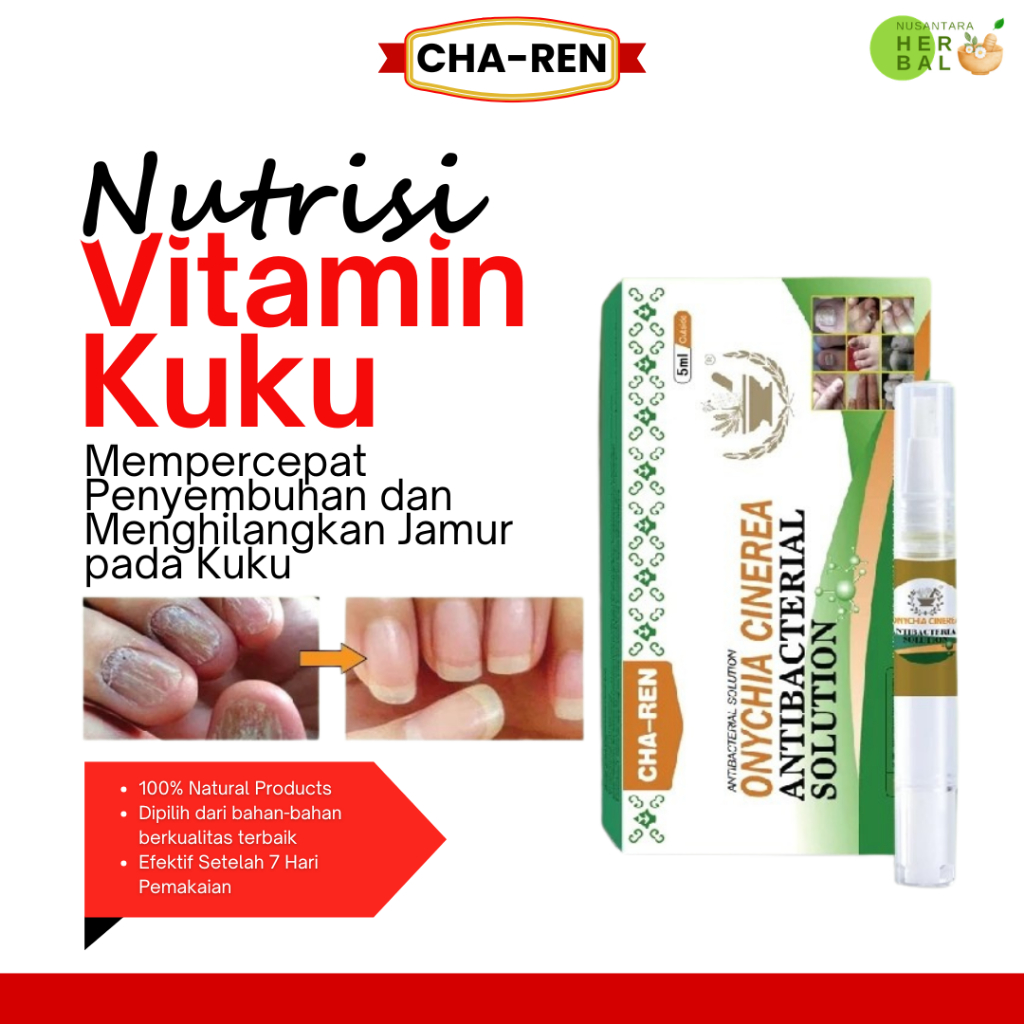 CHA-REN Serum Jamur Kuku Ampuh – Hilangkan Kuku Kuning & Tebal, Anti Jamur Kuku Tangan & Kaki