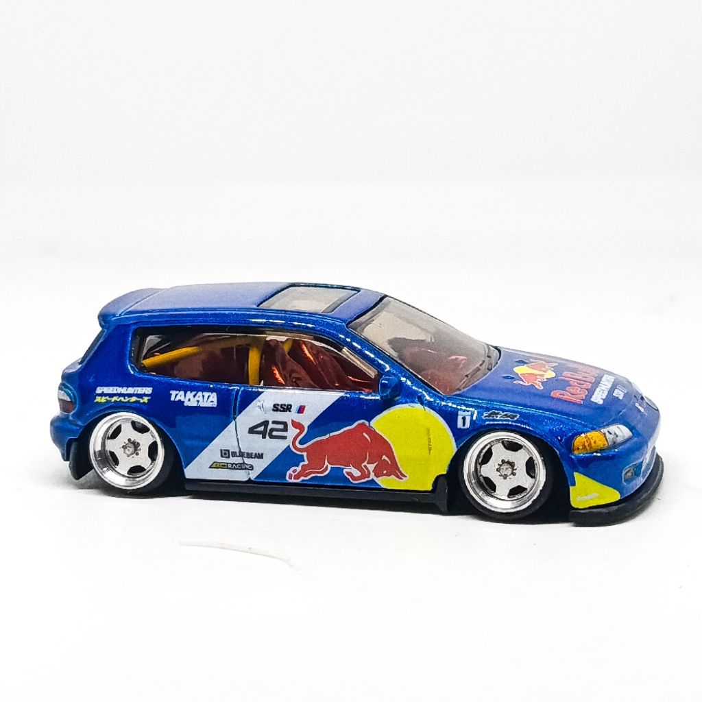 hotwheels Honda Civic eg Redbull custom