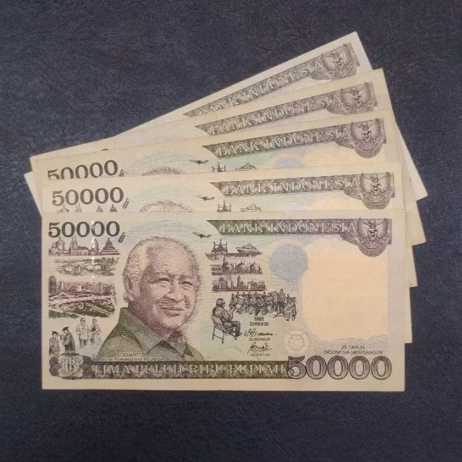 UANG KUNO KERTAS 50000 SUHARTO TAHUN 1995