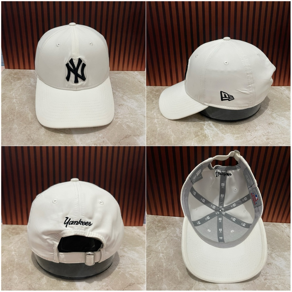 Topi new era dri fit - setelan - new era putih