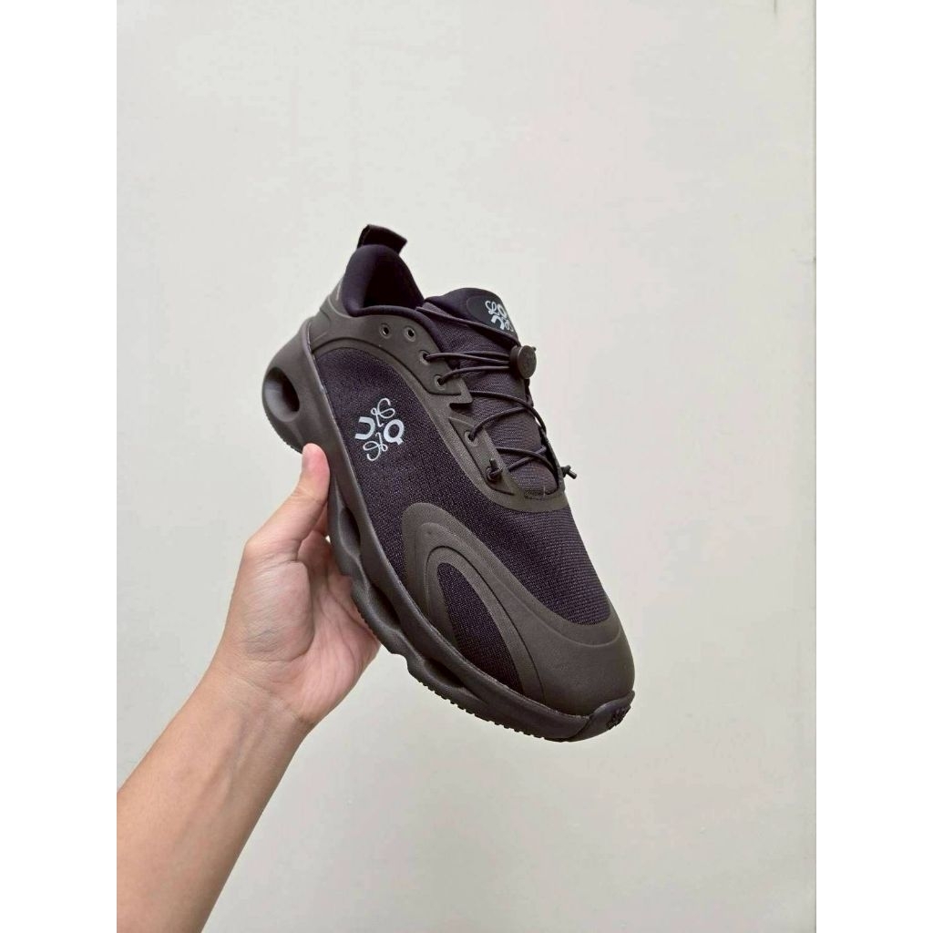Sepatu Sneakers Pria Loe Solo Black Dark Brown