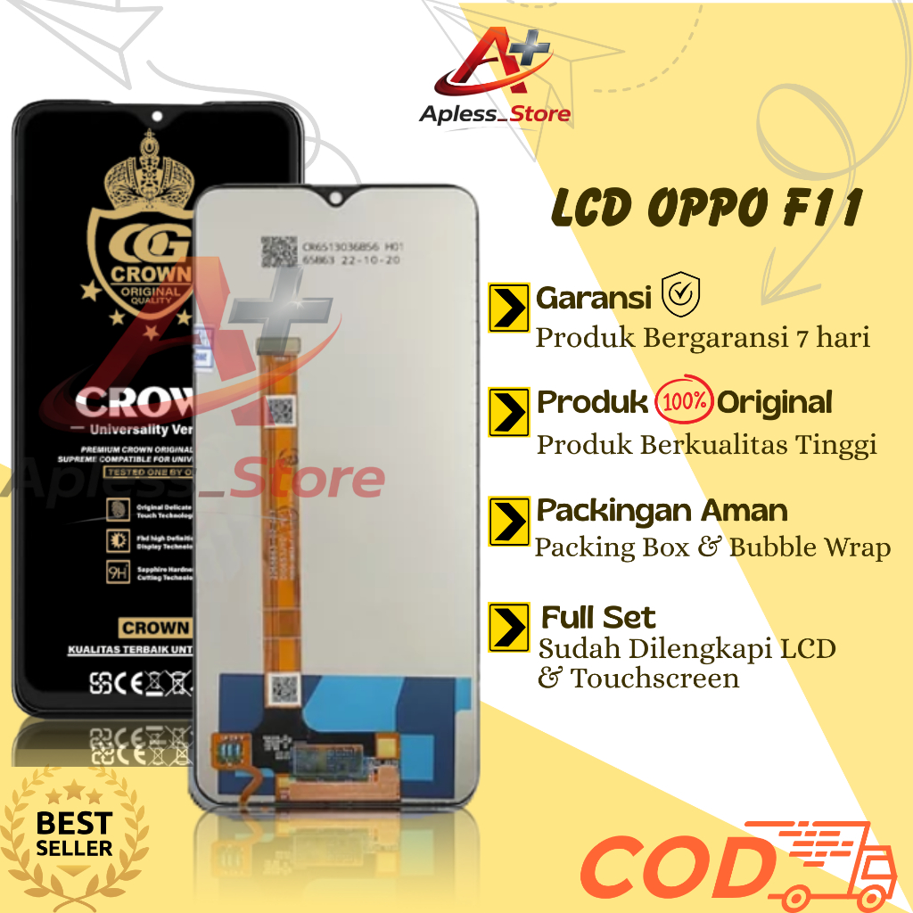 LCD TOUCHSCREEN OPPO F11 COMPLETE ORIGINAL FULLSET / LCD OPPO F11