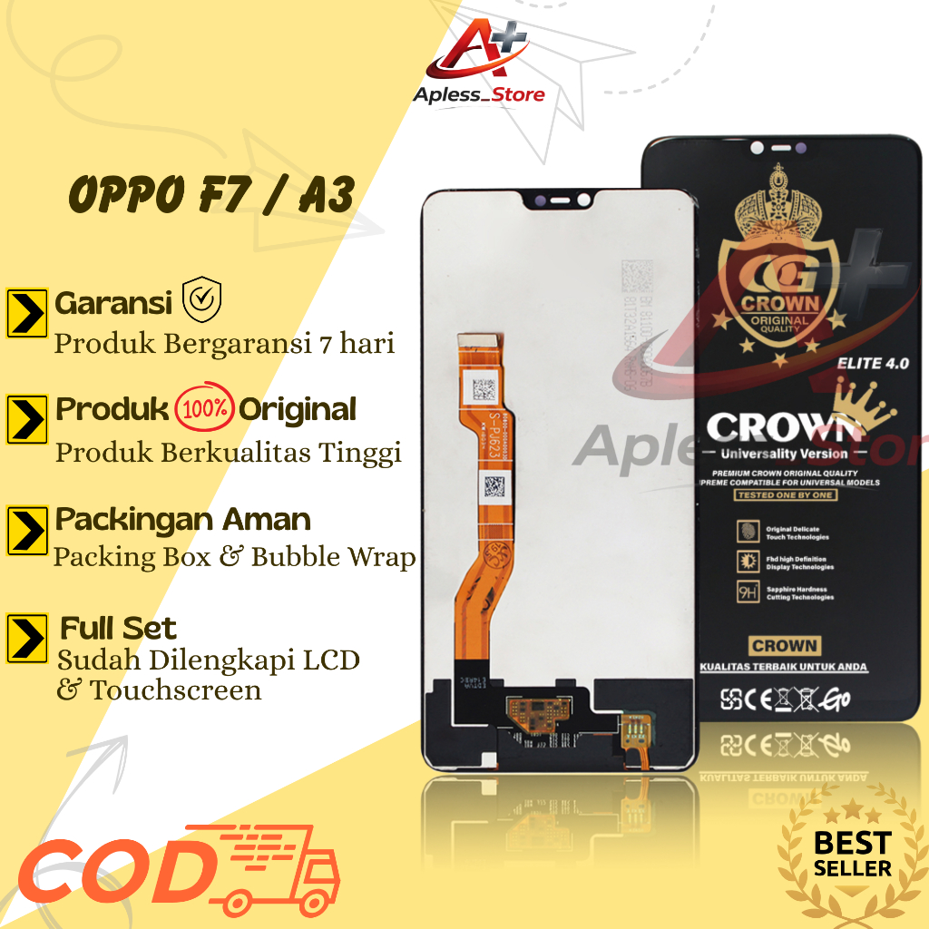 LCD TOUCHSCREEN OPPO F7 / A3 ORIGINAL COMPLETE FULLSET / LCD OPPO F7 / LCD OPPO A3