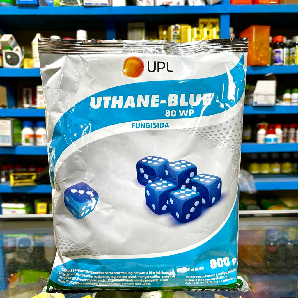 Fungisida UTHANE BLUE 80 Wp Kemasan 800 Gram - Fungisida Pembasmi Jamur Uthane Blue