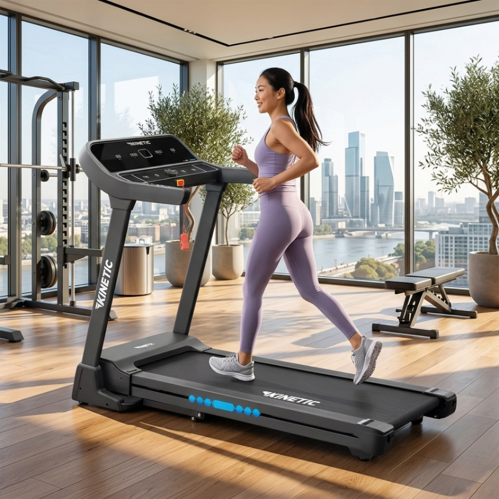 Treadmill Motorized Smart 2HP - Peralatan Olahraga Peralatan Gym Alat Fitness Indoor KINETIC