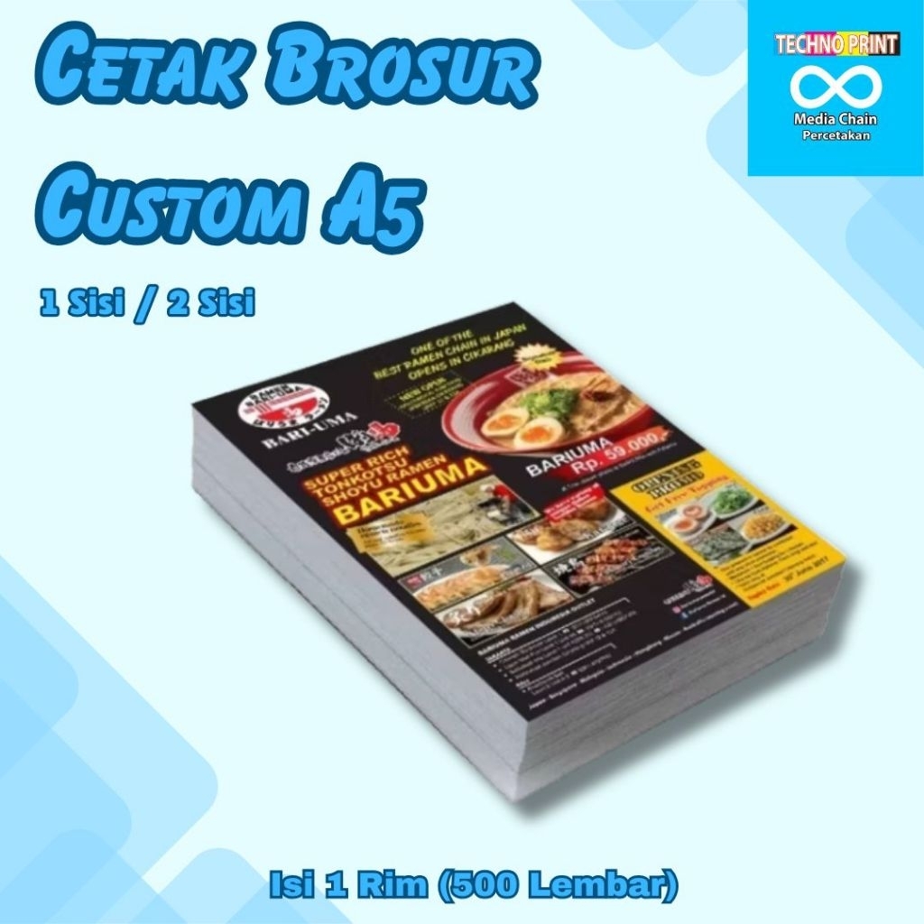 Cetak Brosur A4/A5 (1 Sisi/Bolak-Balik)