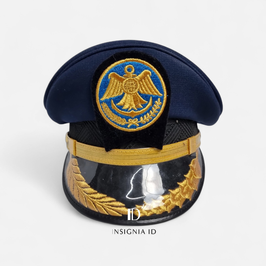 Topi Pet Dishub PDU Dinas Perhubungan Pria 1 Ray Kemenhub GOL 3D-4B PREMIUM