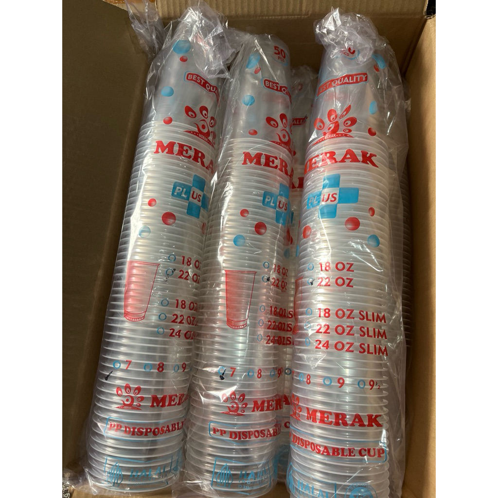 PROMO CUP 22oz MERAK ISI 50pcs/CUP ES TEH JUMBO MURAH