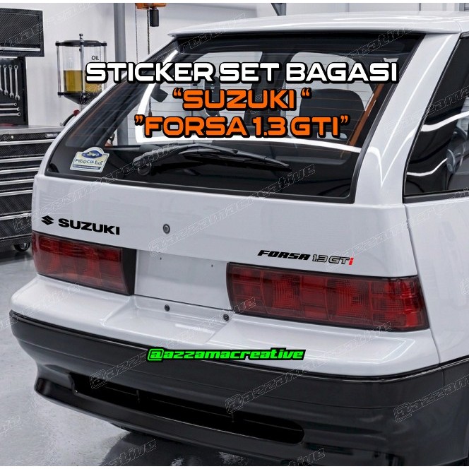 Stiker Bagasi Suzuki Forsa 1.3 GT Sticker For Suzuki FORSA