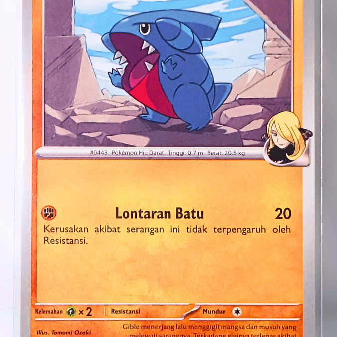 Gible Cynthia C 081/138 SV10s Set Kehadiran Juara - Pokemon TCG Indonesia