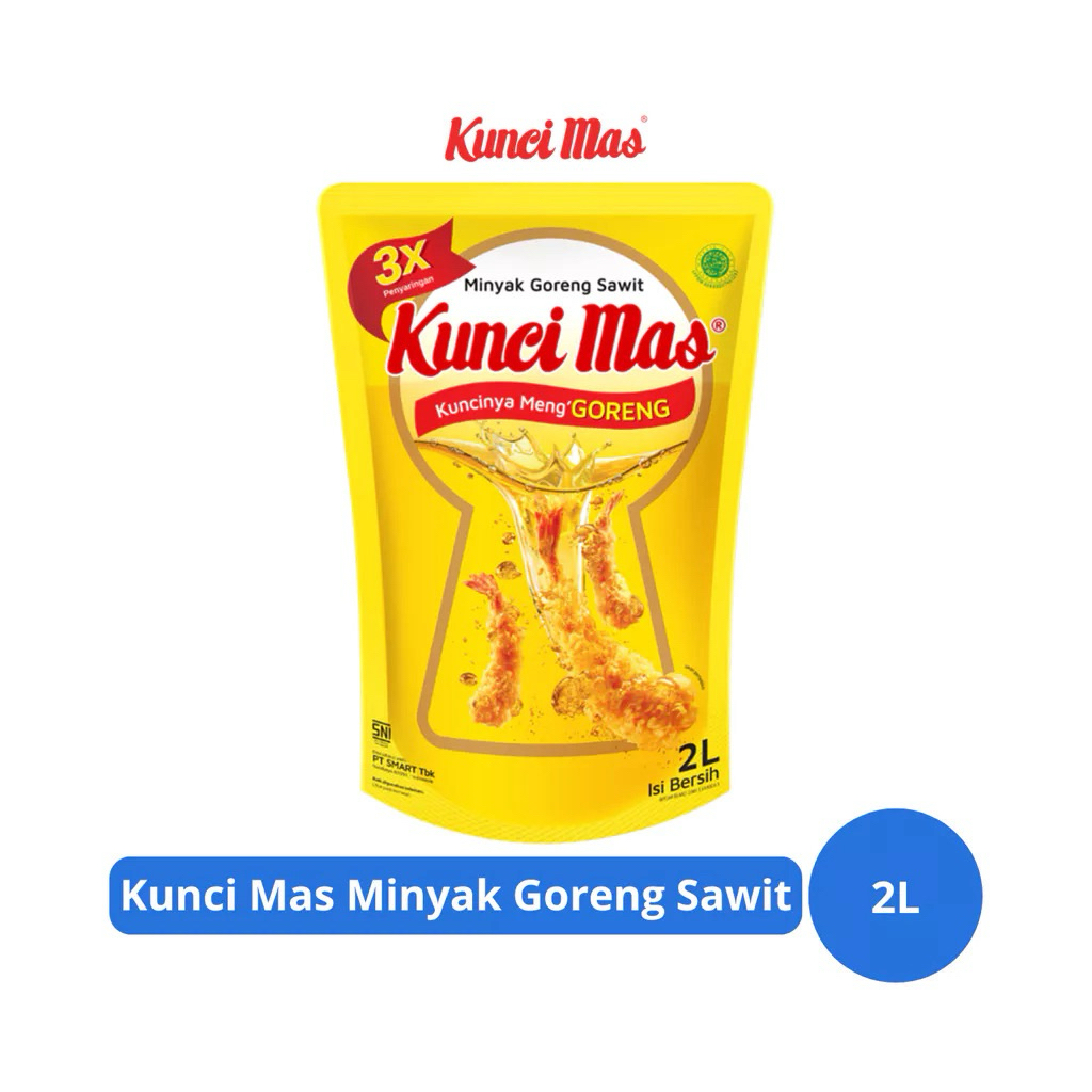 Kunci Mas Minyak Goreng Kemasan Pouch 2Ltr
