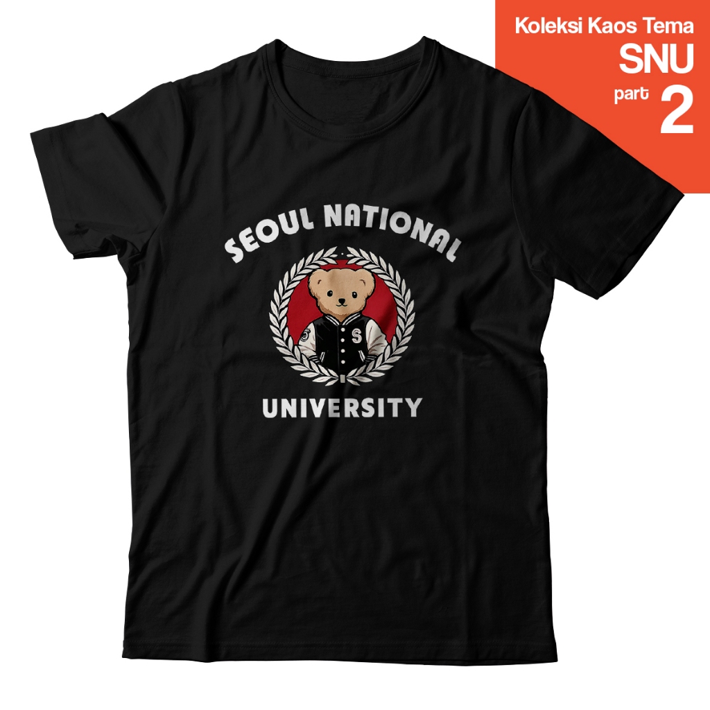 Kaos Seoul National University SNU – Baju T-Shirt Universitas Mahasiswa Kampus College South Korea K