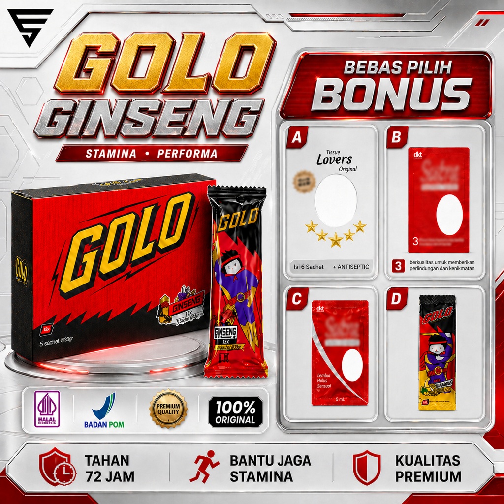 Mister Golo Ginseng Botanical Drink Rasa Banana Honey Mr Golo