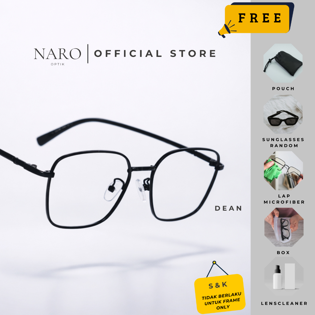 NARO Frame Kacamata NR-Xbec Hexagonal