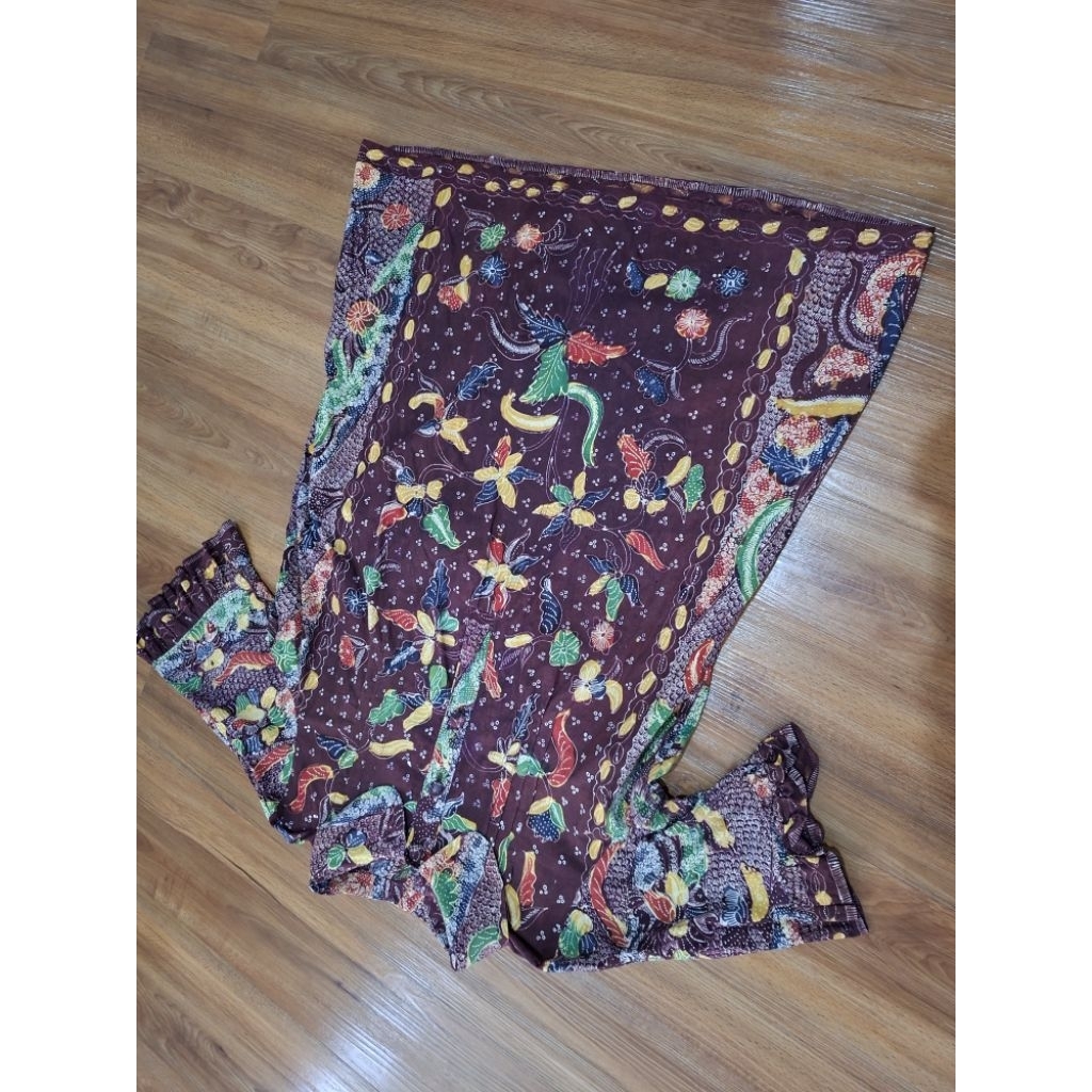 Atasan wanita batik warna maroon