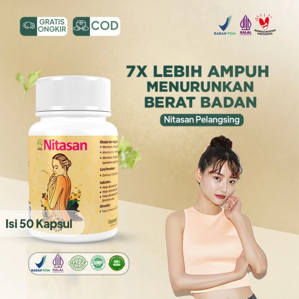 NITASAN Suplemen Diet Isi 50 Caspule Original BPOM [ Bisa COD ]