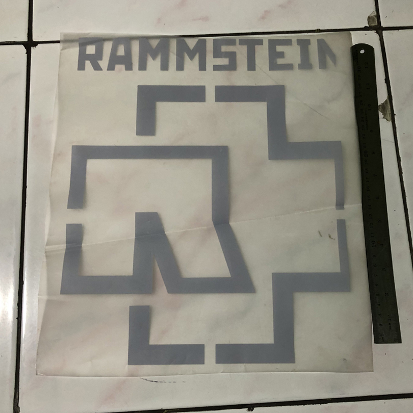 Sablon Rammstein Ukuran A3 | Sablon DTF A3 | Sablon Kaos | Sablon T-SHIRT