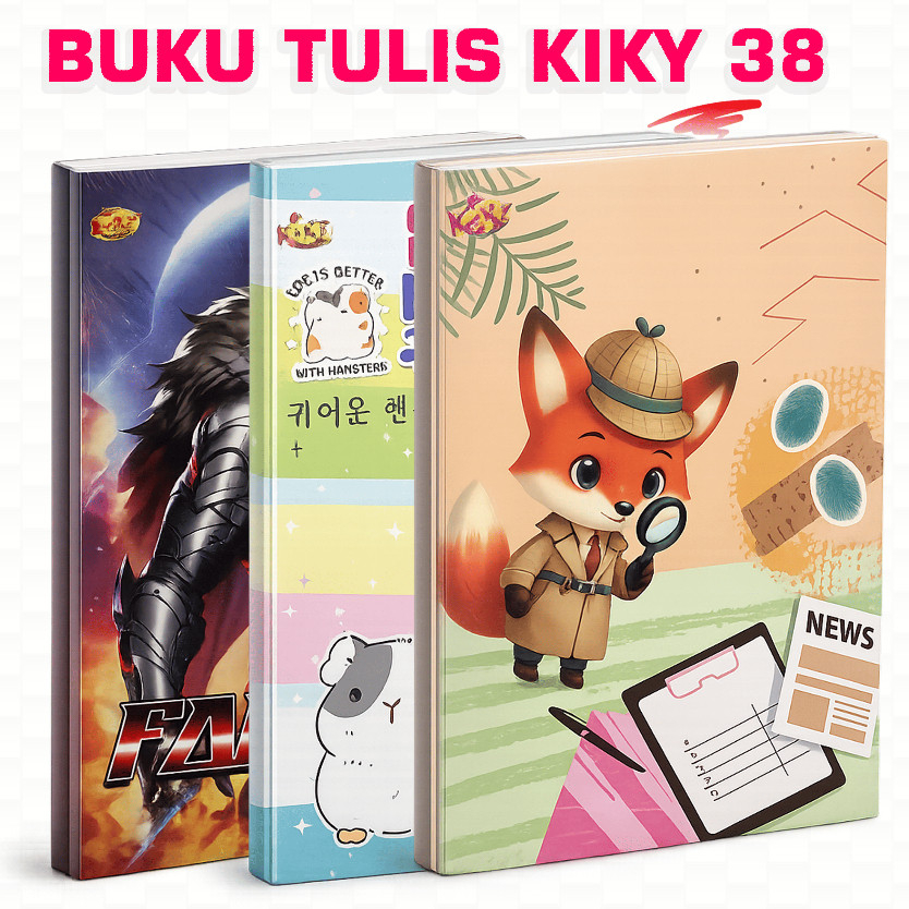 Buku Tulis Kiky Berwarna 38 Lembar Full Color