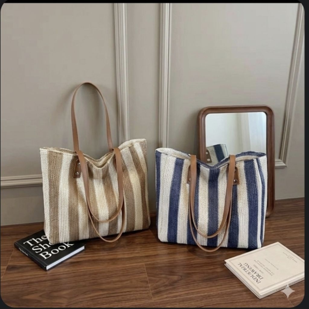 tote bag fashion wanita shoulder bag seagrass wanita tas rotan wanita tas wanita cantik summer bag t