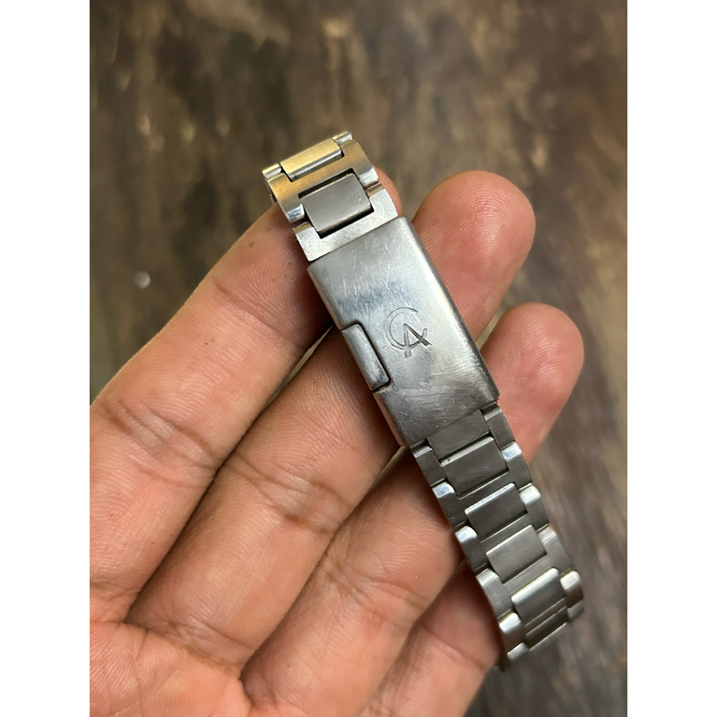 Strap Alexandre Christie 16mm Stainless Original Bekas Tali Jam Steel