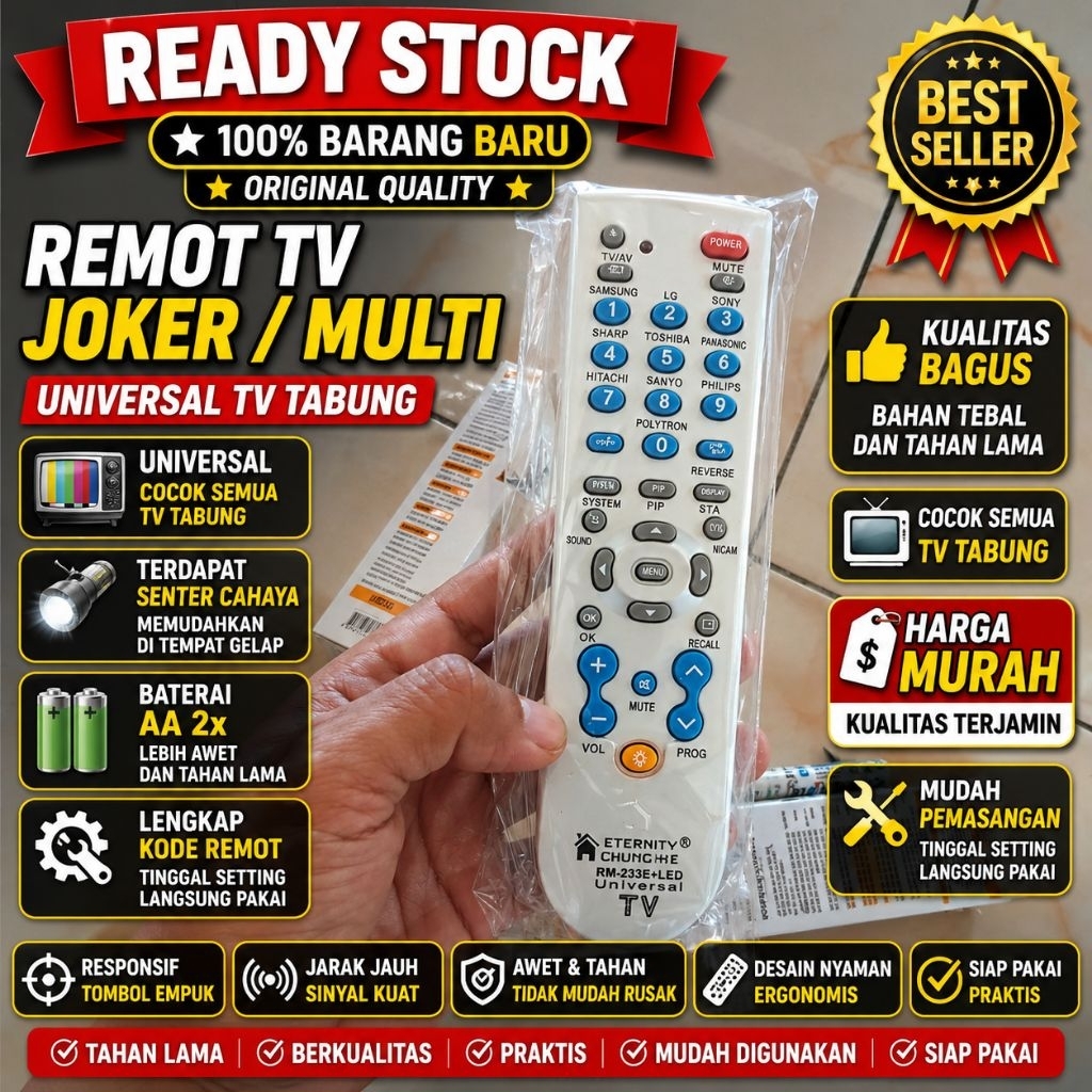 REMOT TV TABUNG JOKER MULTI
