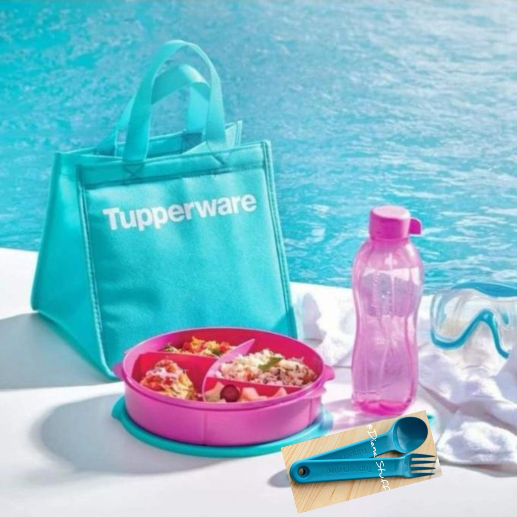 Set Bekal tupperware Dengan Tas New ori Bekal dewasa Tupperwareo