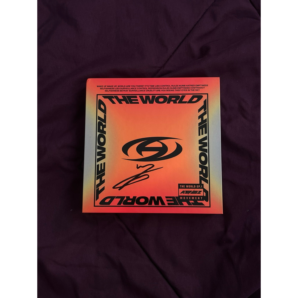 ATEEZ Official Signed Album Wooyoung - The World Ep 1: Movement