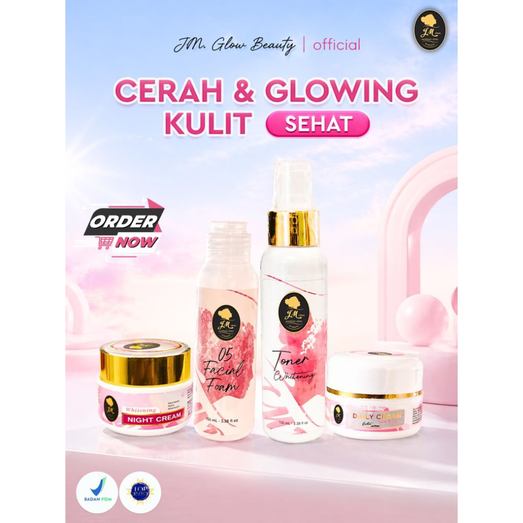 Jmb JM GLOW BEAUTY || JM WHITENING PREMIUM PAKET GLOWING | JM GLOW BEAUTY BY JAUHARIL  || JM BEAUTY 