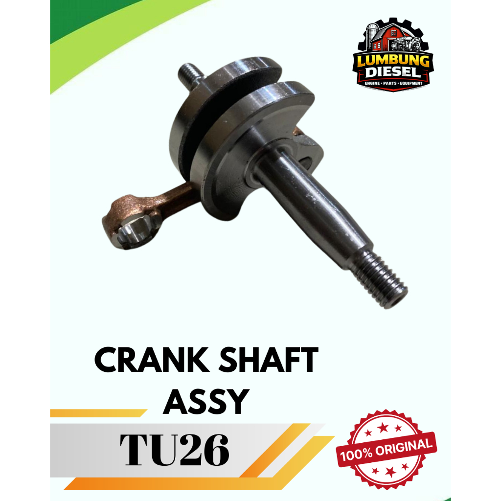 Crankshaft Assy TU26 Mesin Semprot Sprayer Original / Kruk As Crank Shaft Assy Mesin Sprayer Hama TU