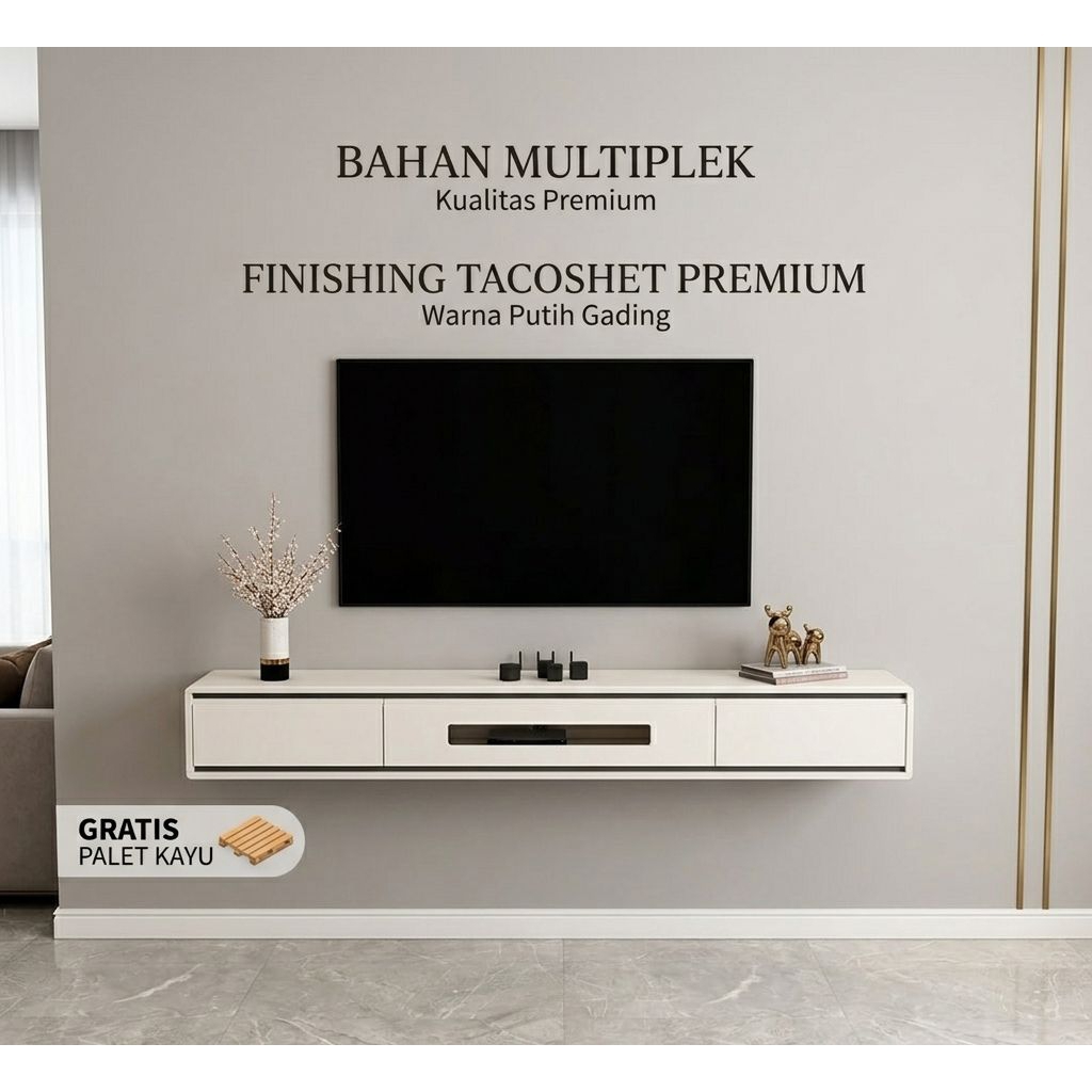 meja tv gantung minimalis/meja tv terbaru/meja tv multiplek/meja tv moderen terbaru