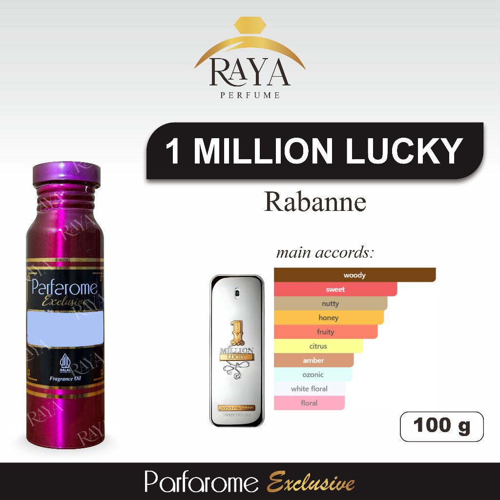 1 Million Lucky  bibit parfum Parfarome Exclusive 100 gr