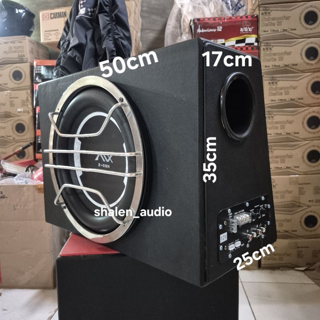 Subwoofer aktif 12inc AVX Z - GEN 400 watts UNIVERSAL bisa untuk berbagai jenis mobil arus DC 12volt