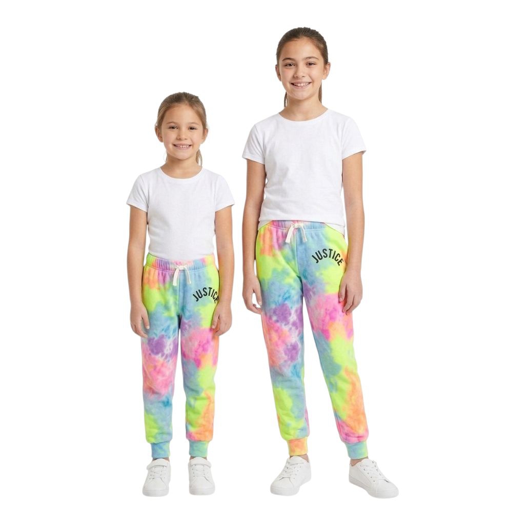 Celana Jogger Justice Anak Tie Dye Rainbow