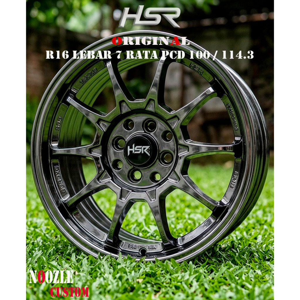Velg R16 Bukan Velg CE28 Type HSR Velg HSR Ring 16 Black Chrome Lubang Baut 4 Pelek Avanza . Yaris ,