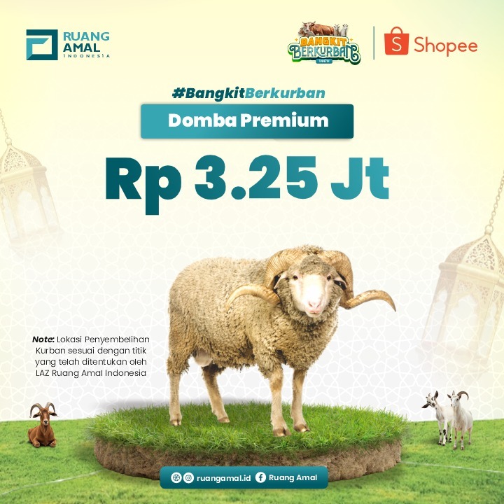 Kurban Domba Premium Ruang Amal Indonesia